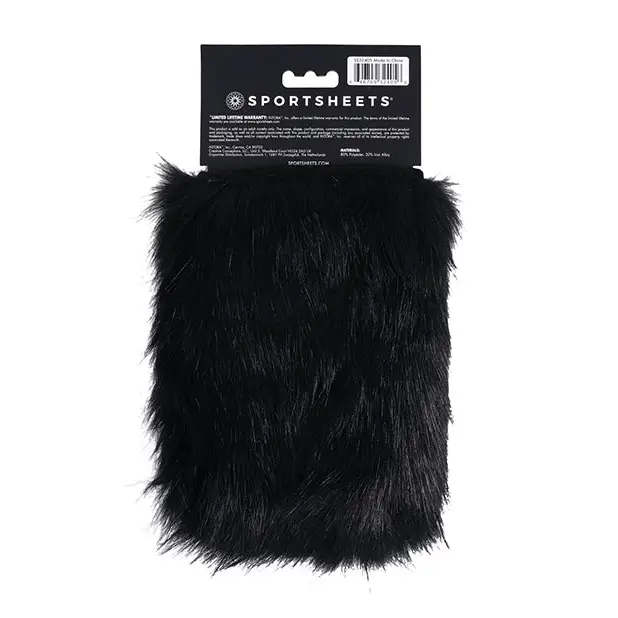 Saffron Spiked Sensory Mitts - Black - Bondage Blindfolds & Restraints