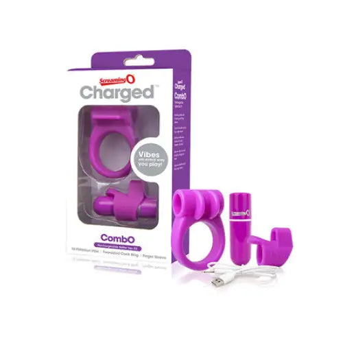 Screaming O Charged CombO Kit #1 - Purple - Bullet Vibrator