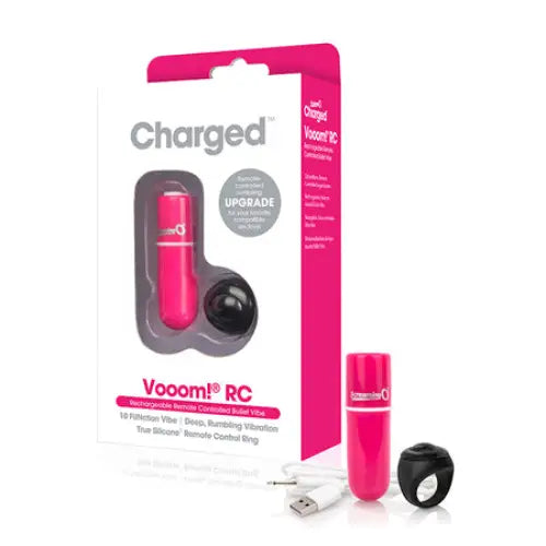 Screaming O Charged Vooom Remote Control Bullet - Pink - Bullet Vibrator