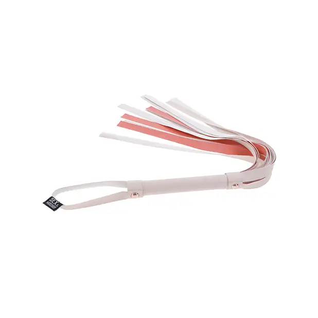 Sex & Mischief Peaches ’n CreaMe Stripe Flogger - Bondage Blindfolds & Restraints