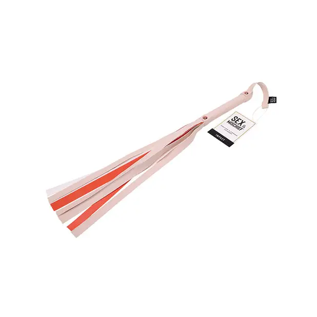 Sex & Mischief Peaches ’n CreaMe Stripe Flogger - Bondage Blindfolds & Restraints