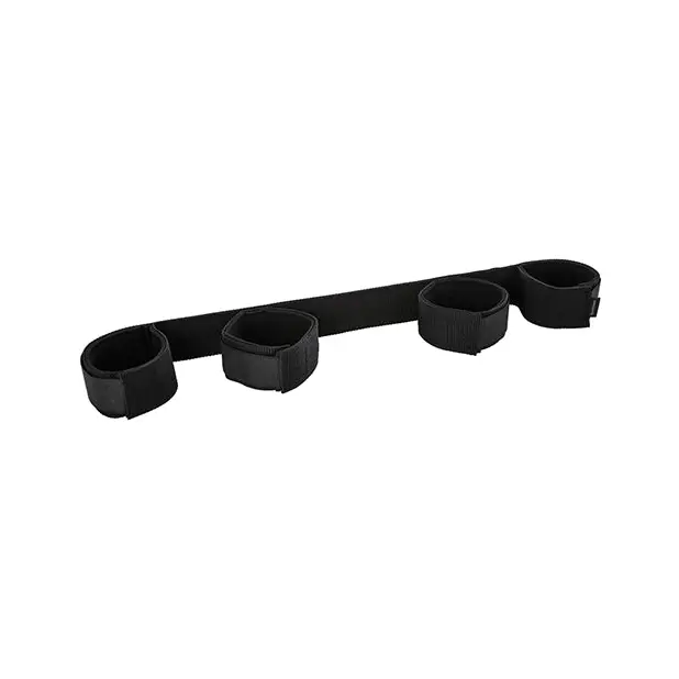 Sportsheets Adjustable Bondage Bar Black - Cuffs