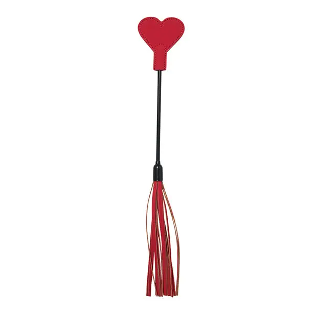 Sportsheets Sex & Mischief Amor Crop Heart-Shaped Dual-Ended Flogger Red - Flogger