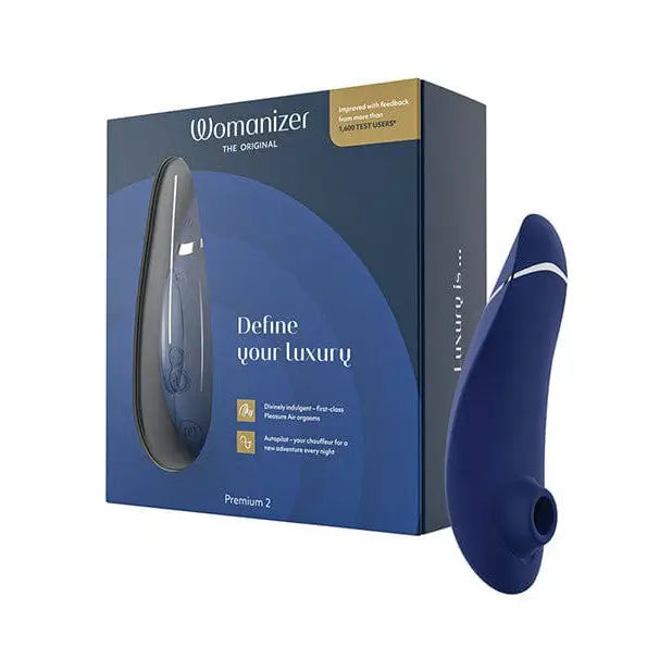 Oenie vibrating device in Womanizer PREMIUM 2 box with pleasure air technology