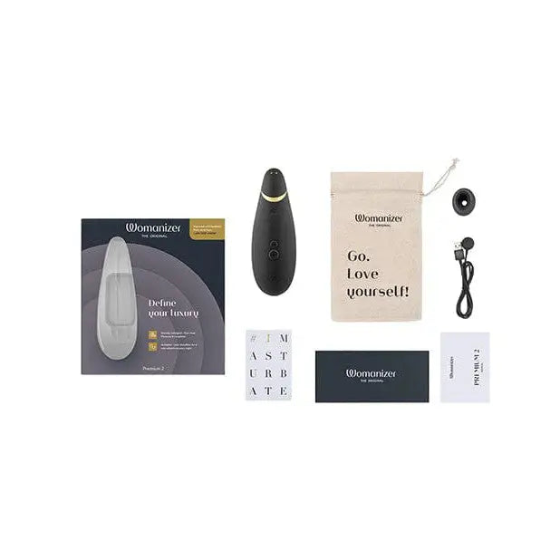 Womanizer PREMIUM 2: Best Electric Massager for Men with Intensity Levels and Pleasure Air Technology