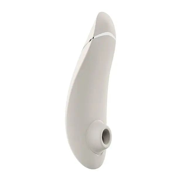 Close-up of the Womanizer PREMIUM 2 handle showcasing its premium pleasure air technology