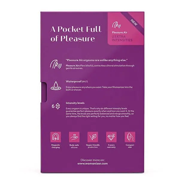 Pocket of Pleasure Premium Condoms with Womanizer STARLET 3 Air Stimulator for Intense Pleasures