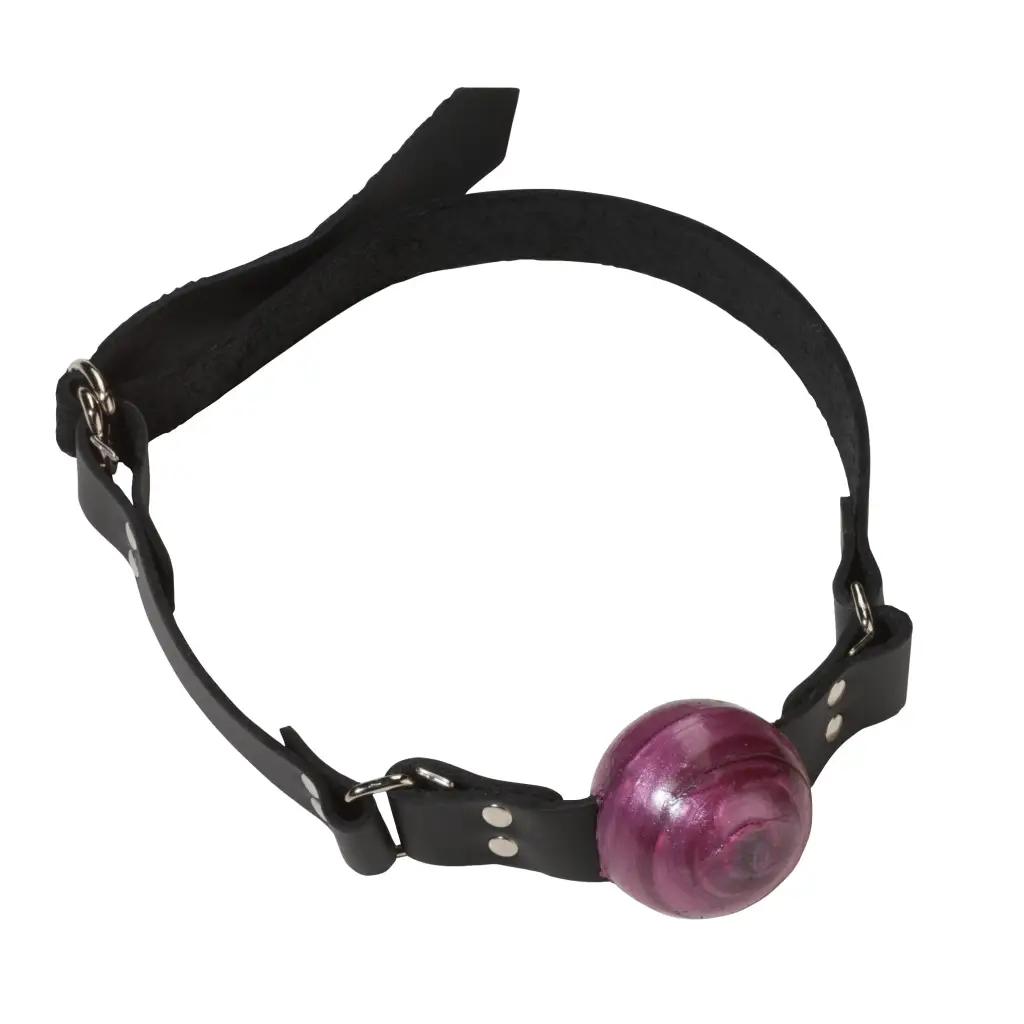 1 1/2 In Purple Ball Gag W/ Buckle - Ball Gag