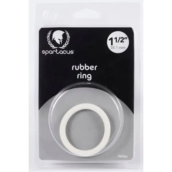 1.5in White Rubber Ring - Cock Ring