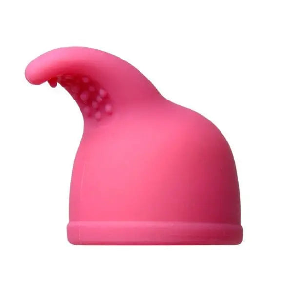 Pink silicone nuzzle tip massager with textured tip - 10 Speed Wand and Nuzzle Tip Massage Kit