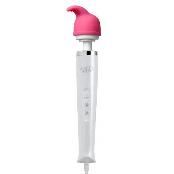 10 Speed Wand And Nuzzle Tip Massage Kit with white handle and pink silicone head