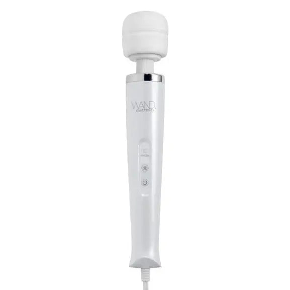 10 Speed Wand And Nuzzle Tip Massage Kit - White Electric Wand Massager with Control Buttons