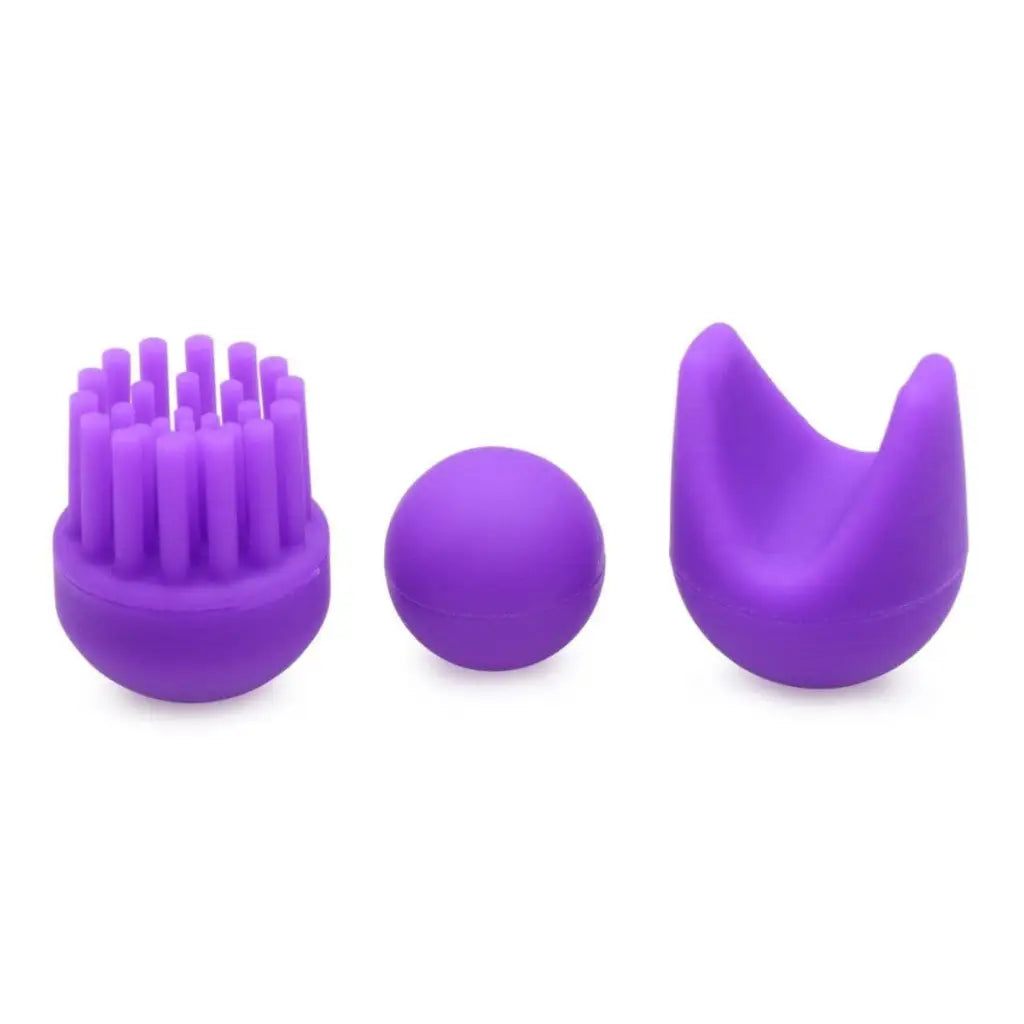 inmi Vibrator Purple 10x En Pointe Silicone Pinpoint Teaser With Attachments at the Haus of Shag