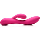 10x Flexible Silicone Rabbit Vibrator with rabbit arm, compatible with water-based lubricants