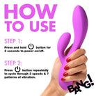 How to use the 10x Flexible Silicone Rabbit Vibrator with rabbit arm and water based lubricants