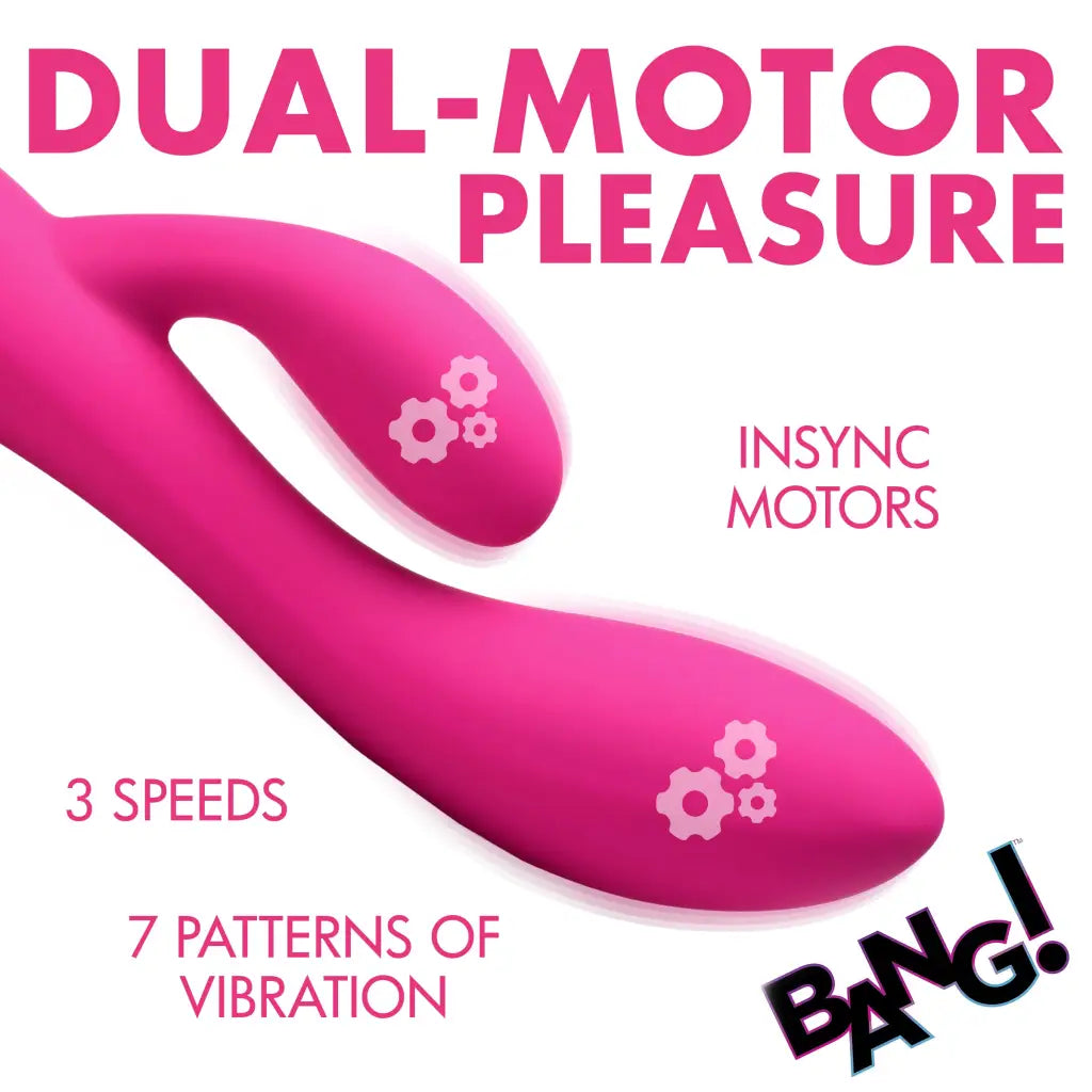 10x Flexible Silicone Rabbit Vibrator - includes du motor pleasure - 3 pk for ultimate satisfaction