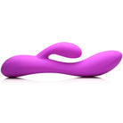 10x Flexible Silicone Rabbit Vibrator with rabbit arm, ideal for water based lubricants