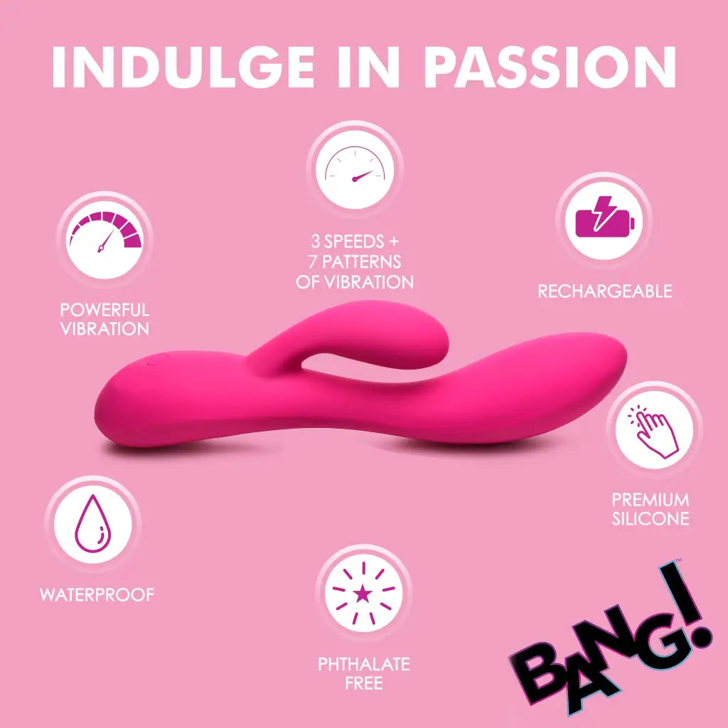 10x Flexible Silicone Rabbit Vibrator with pink vibrating Inde Infusion and rabbit arm