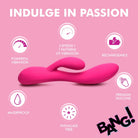 10x Flexible Silicone Rabbit Vibrator with pink vibrating Inde Infusion and rabbit arm