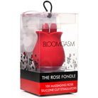 10x Fondle Massaging Rose Silicone Clit Stimulator - Red - Stimulators