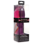 Purple 10x G-spot silicone rabbit vibrator with flanged base in retail packaging