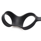 Black plastic swimming goggles alongside 10x Inflatable Vibrating Prostate Plug with Cock Ring