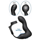 10x inflatable vibrating prostate plug with taint stimulator and cock and ball ring