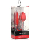 10x Romping Rose Suction And Thrusting Vibrator - Red - Double Ended Vibrator