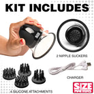 10x Rotating Nipple Suckers With 4 Attachments - Nipple-suckers