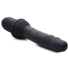 Master Series Vibrator Black 10x Silicone Vibrating And Thrusting Dildo at the Haus of Shag