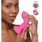 Squeeze-It Vibrator Pink 10x Squeezable Vibrating Dildo at the Haus of Shag