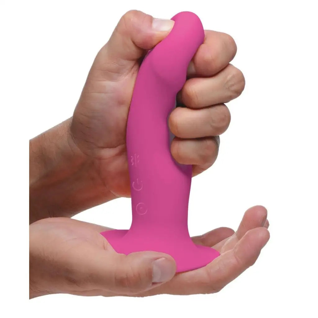 Squeeze-It Vibrator 10x Squeezable Vibrating Dildo at the Haus of Shag