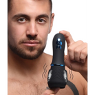 Trinity Vibes Powered Stroker Black 10x Turbo Silicone Penis Head Pleaser at the Haus of Shag