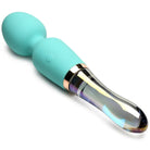 10x Turquoise Dual Ended Silicone And Glass Wand - Wand