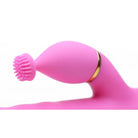 inmi Vibrator 10x Versa-thrust Vibrating And Thrusting Silicone Rabbit With 3 Attachments at the Haus of Shag