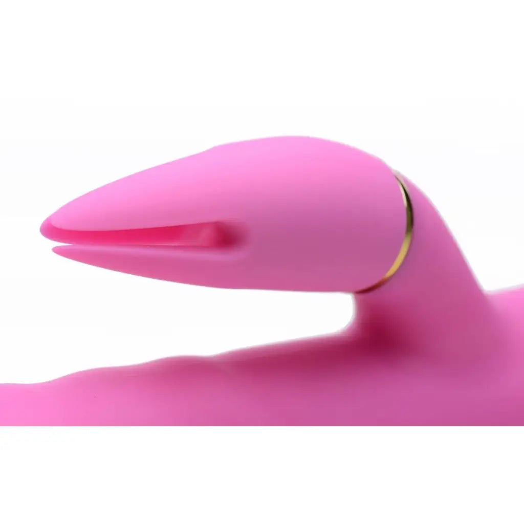 inmi Vibrator 10x Versa-thrust Vibrating And Thrusting Silicone Rabbit With 3 Attachments at the Haus of Shag