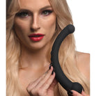 10x Vibra-crescent Vibrating Silicone Double Ended Vibrator - Double Ended Vibrator