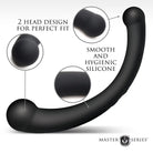 10x Vibra-crescent Vibrating Silicone Double Ended Vibrator - Double Ended Vibrator