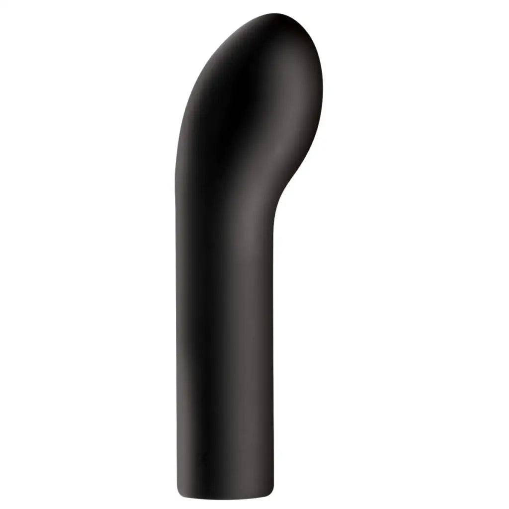 Trinity Vibes Vibrator Black 10x Vibrating Curved Silicone Finger Massager at the Haus of Shag