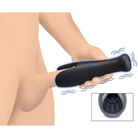 10x Vibrating Silicone Stroker - Handheld electronic massage device with a textured surface