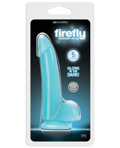 Firefly Smooth Dong 5 in. Dildo Blue