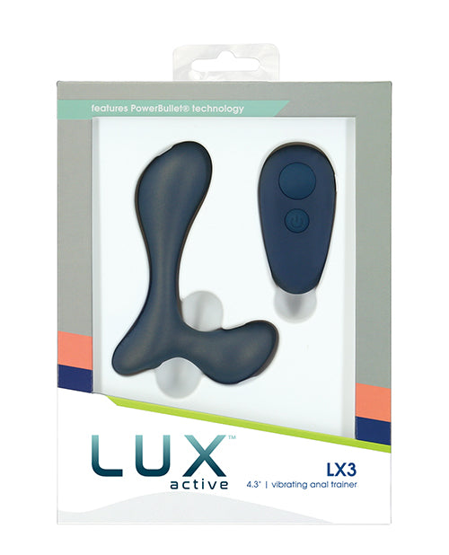 Lux Active LX3 4.3 in. Vibrating Anal Trainer Silicone Black