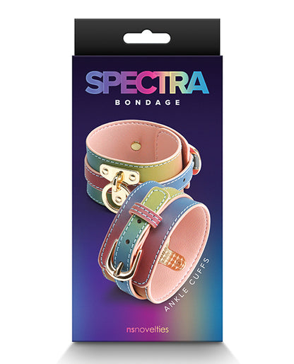 Spectra Bondage Ankle Cuffs Rainbow