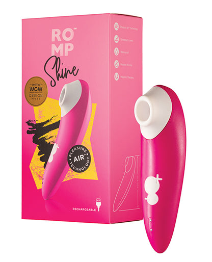 ROMP Shine Pink Rechargeable Silicone Pleasure Air Clitoral Vibrator