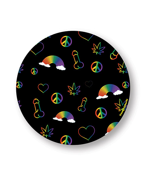 Rainbow Penis Naughty Sticker - Pack Of 3