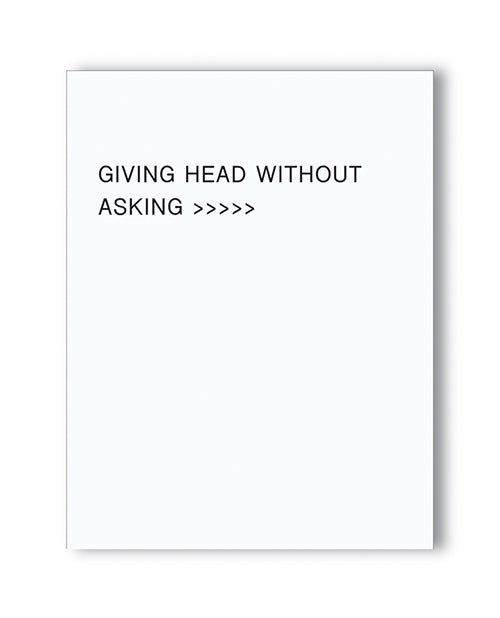 Giving Head Is Greater Than Naughty Greeting Card