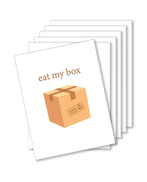 Eat My Box Naughty Greeting Card - Pack Of 6