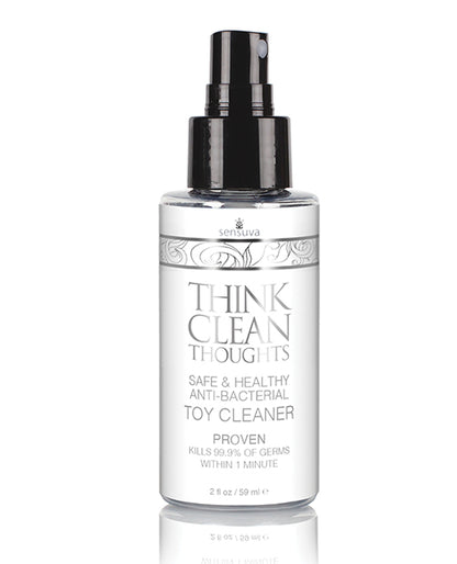 Sensuva Think Clean Thoughts Anti-Bacterial Toy Cleaner 2 oz.