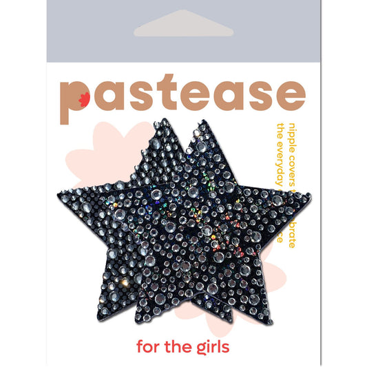 Pastease Crystal Sparkling Star Pasties Silver