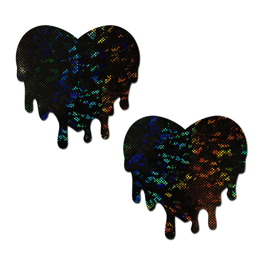 Pastease Melted Heart Pasties Black